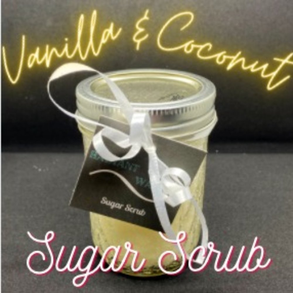 Vanilla coconut versatile sugar scrub 8oz